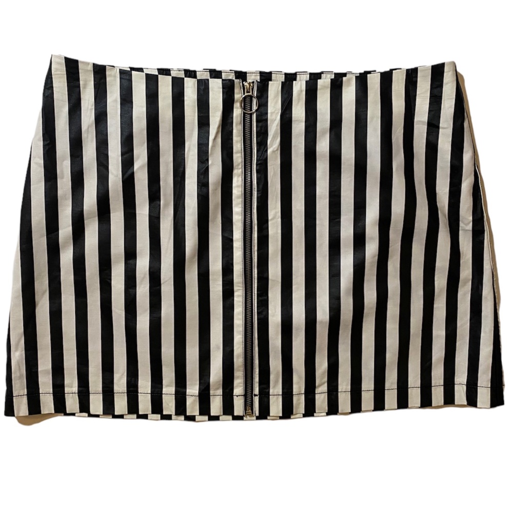 Forever 21 Striped Pleather Skirt Plus Size 2x